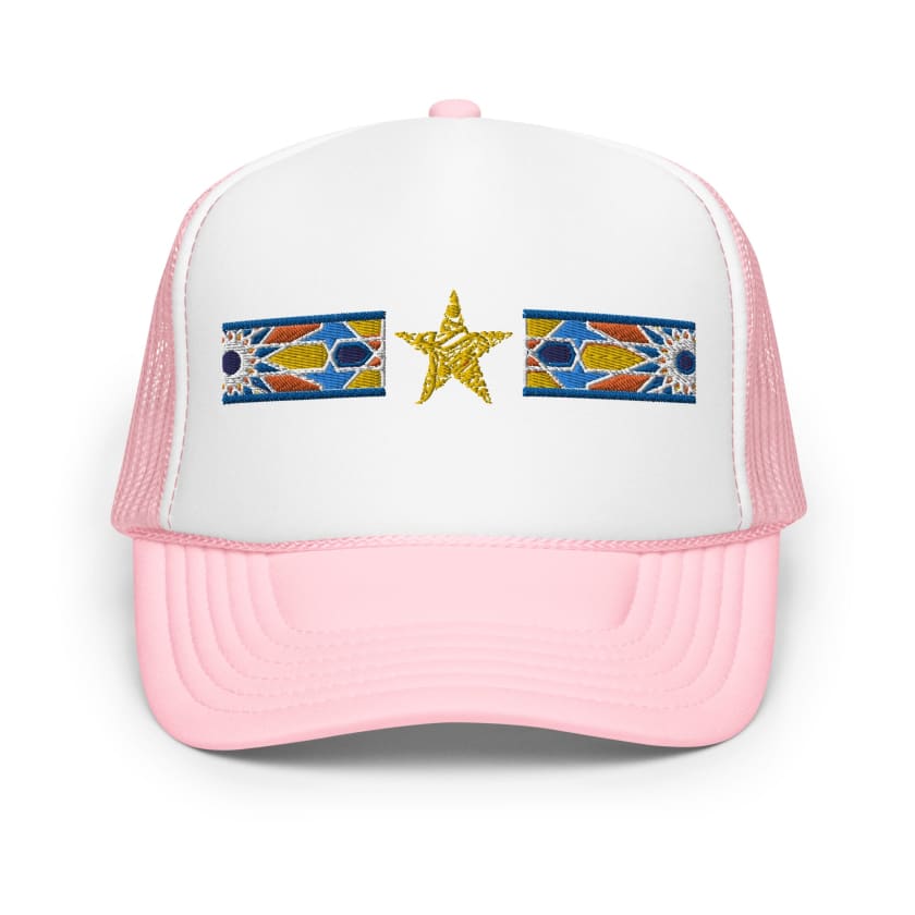 Casquette Stylé en mousse Motif Zellige brodé