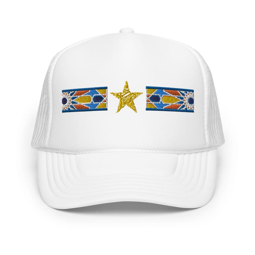 Casquette Stylé en mousse Motif Zellige brodé