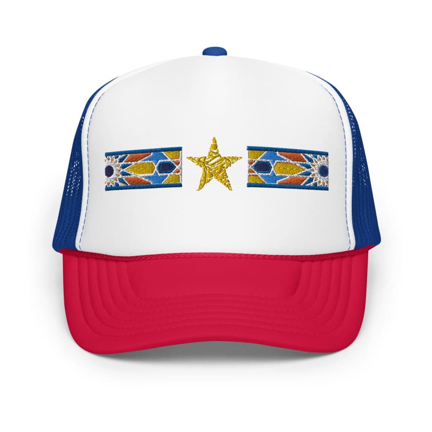 Casquette Stylé en mousse Motif Zellige brodé