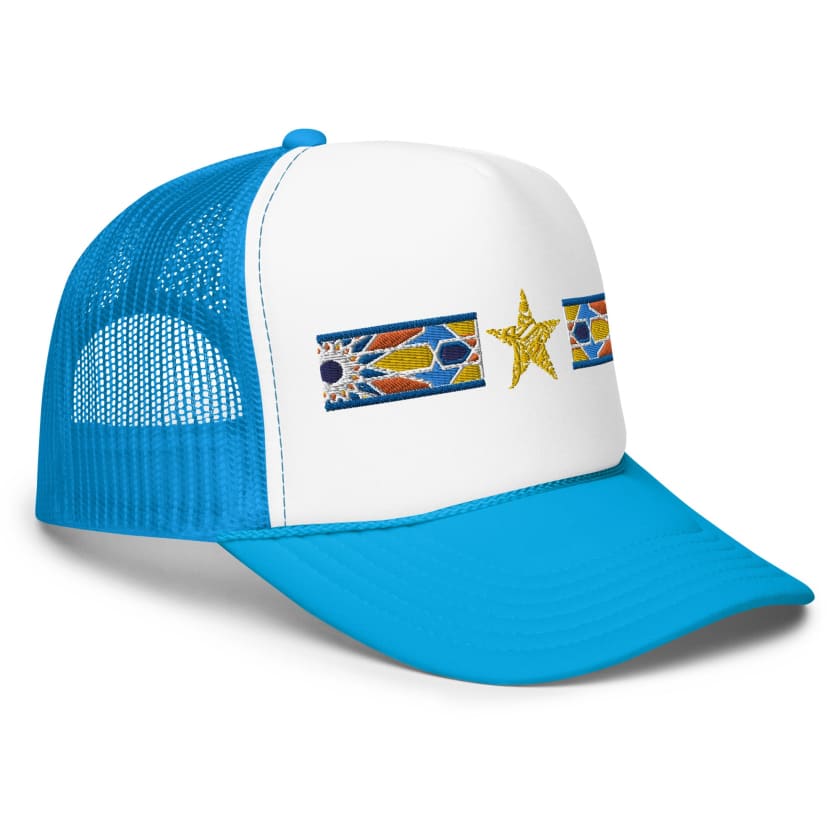 Casquette Stylé en mousse Motif Zellige brodé