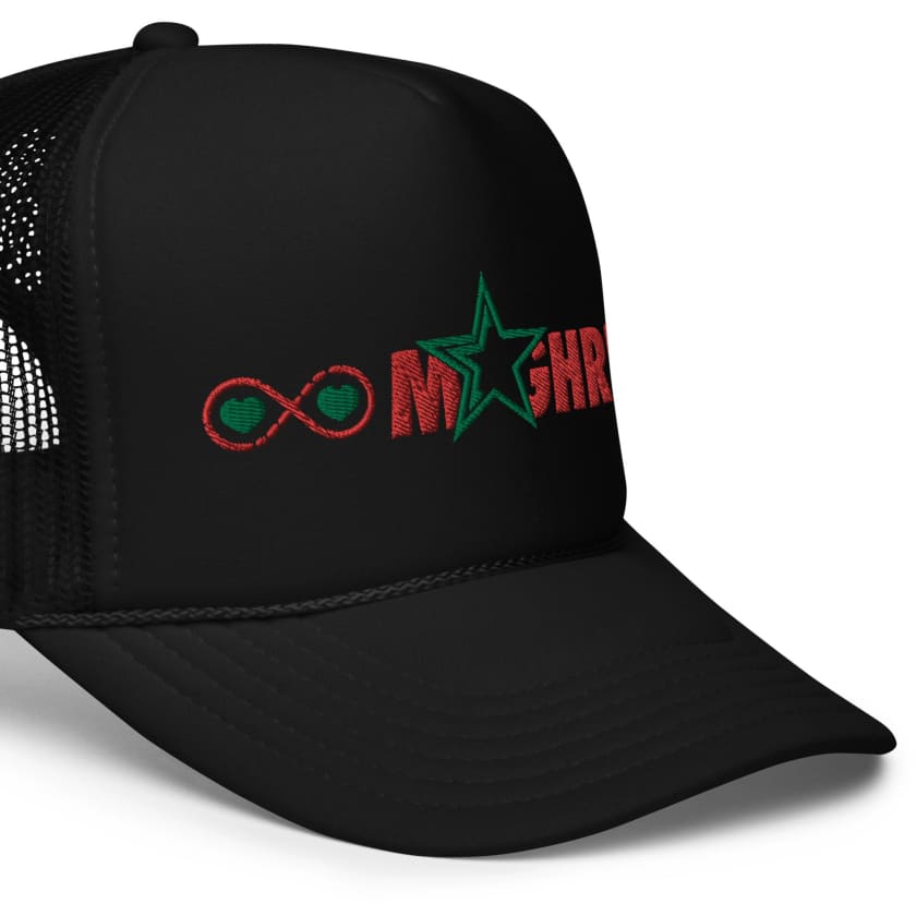 Casquette trucker Amour Maroc Infini en mousse brodé