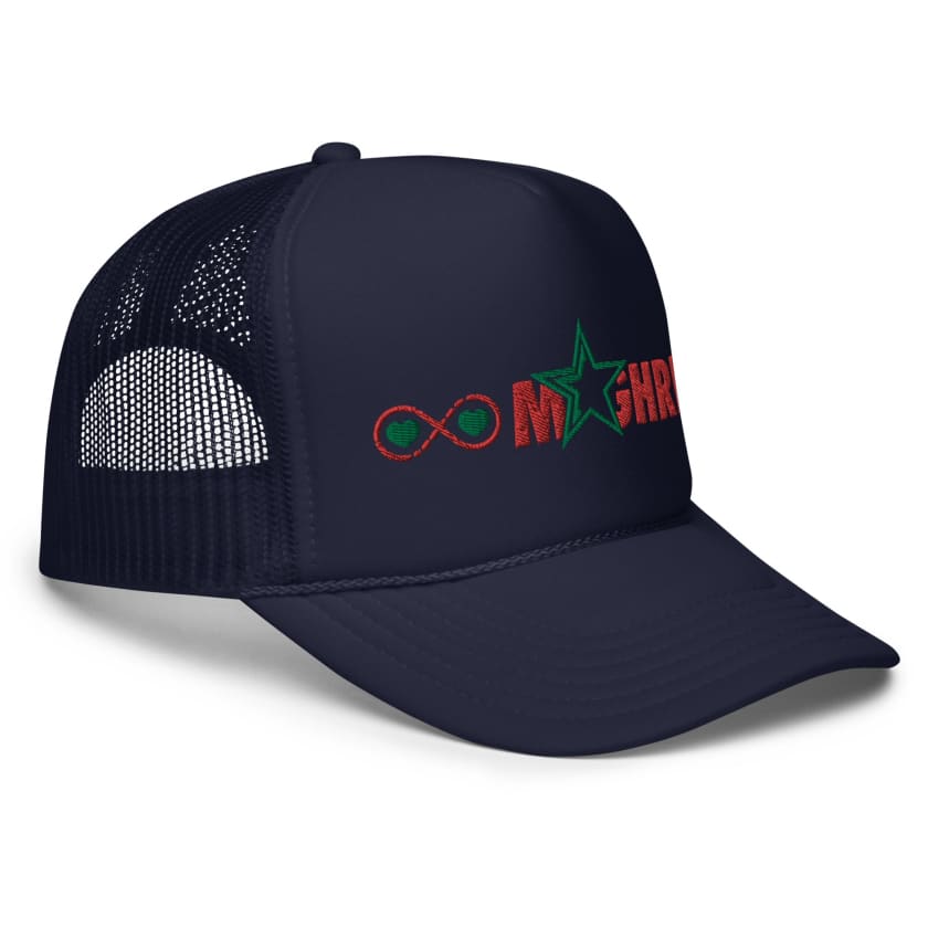 Casquette trucker Amour Maroc Infini en mousse brodé
