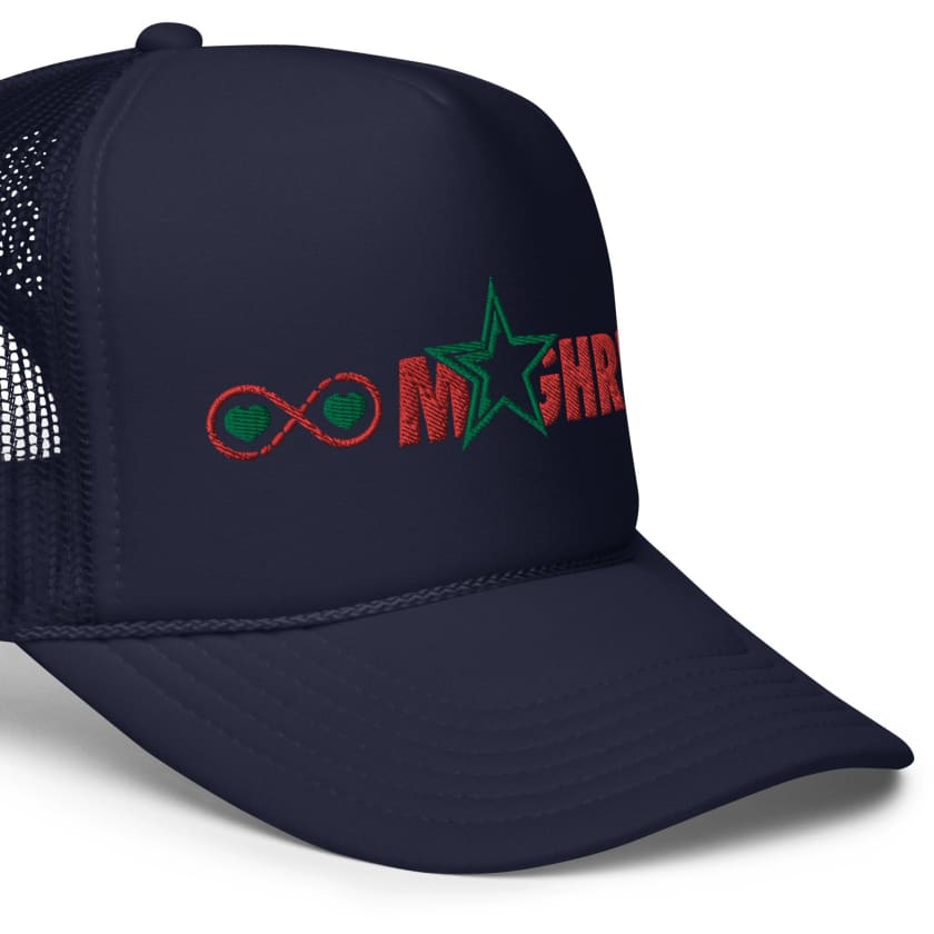 Casquette trucker Amour Maroc Infini en mousse brodé
