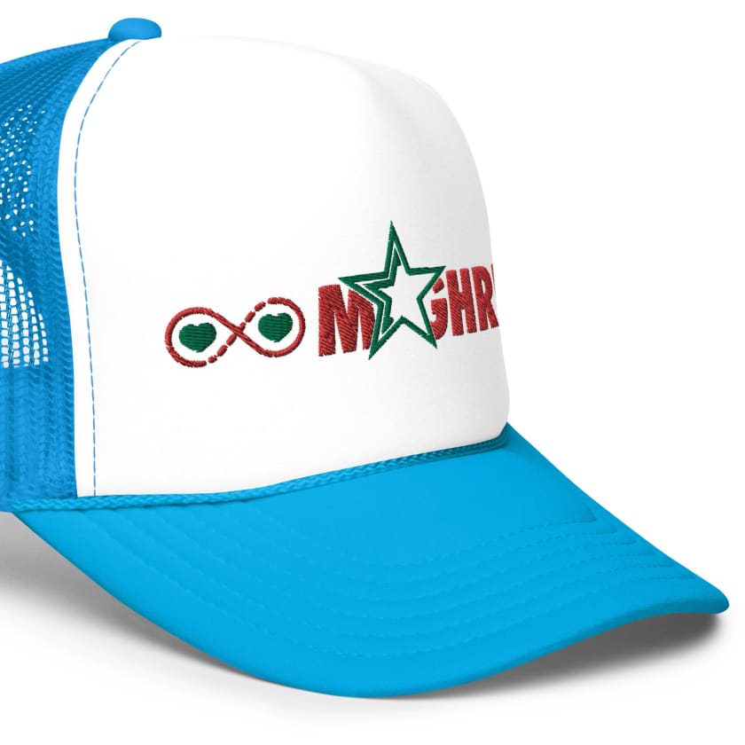 Casquette trucker Amour Maroc Infini en mousse brodé