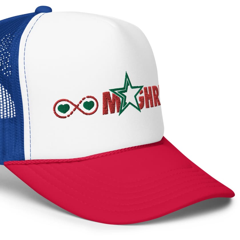 Casquette trucker Amour Maroc Infini en mousse brodé
