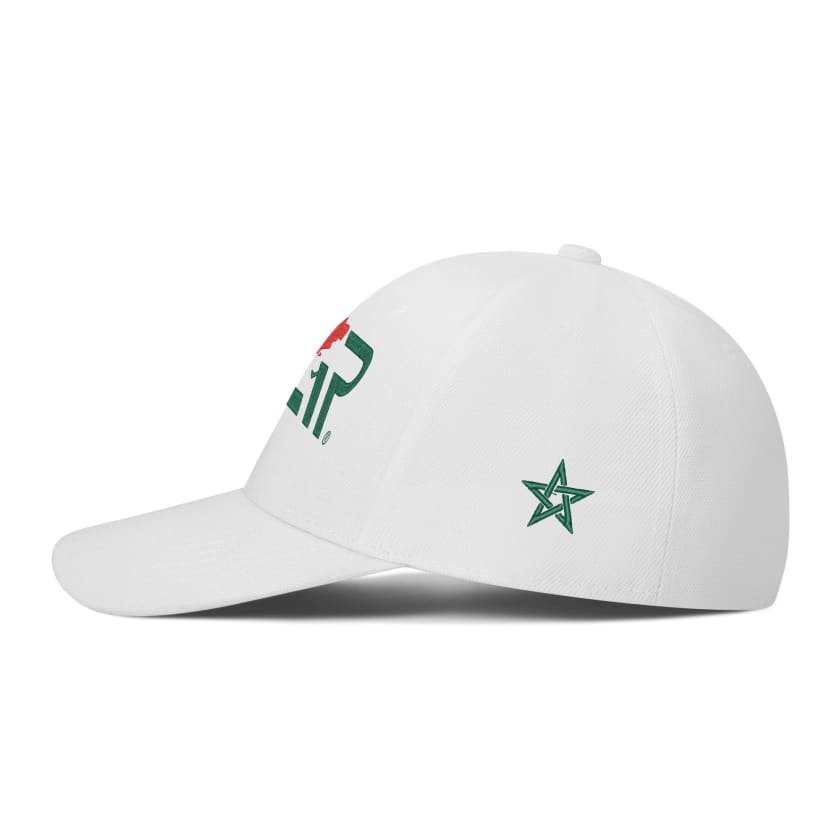 Casquettes MAR Maroc Blanche style baseball brodées 4 cotés