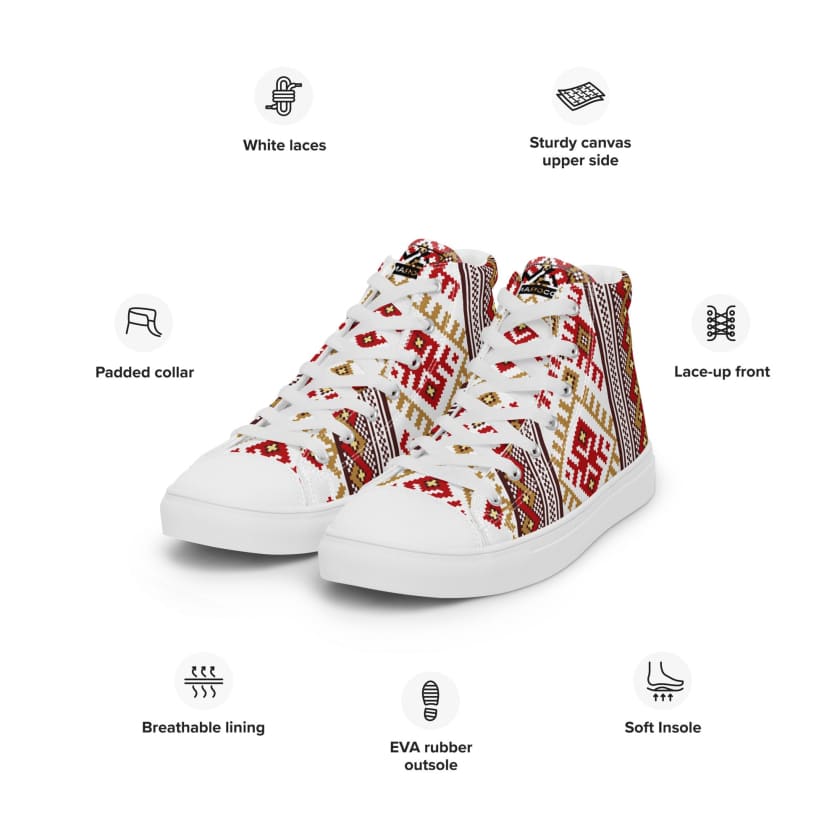 Chaussures en toile haut de gamme pour femmes Motif berbère