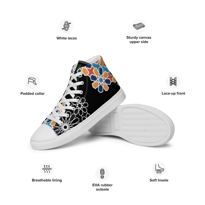 Chaussures Motif Amazigh en toile haut de gamme pour femmes