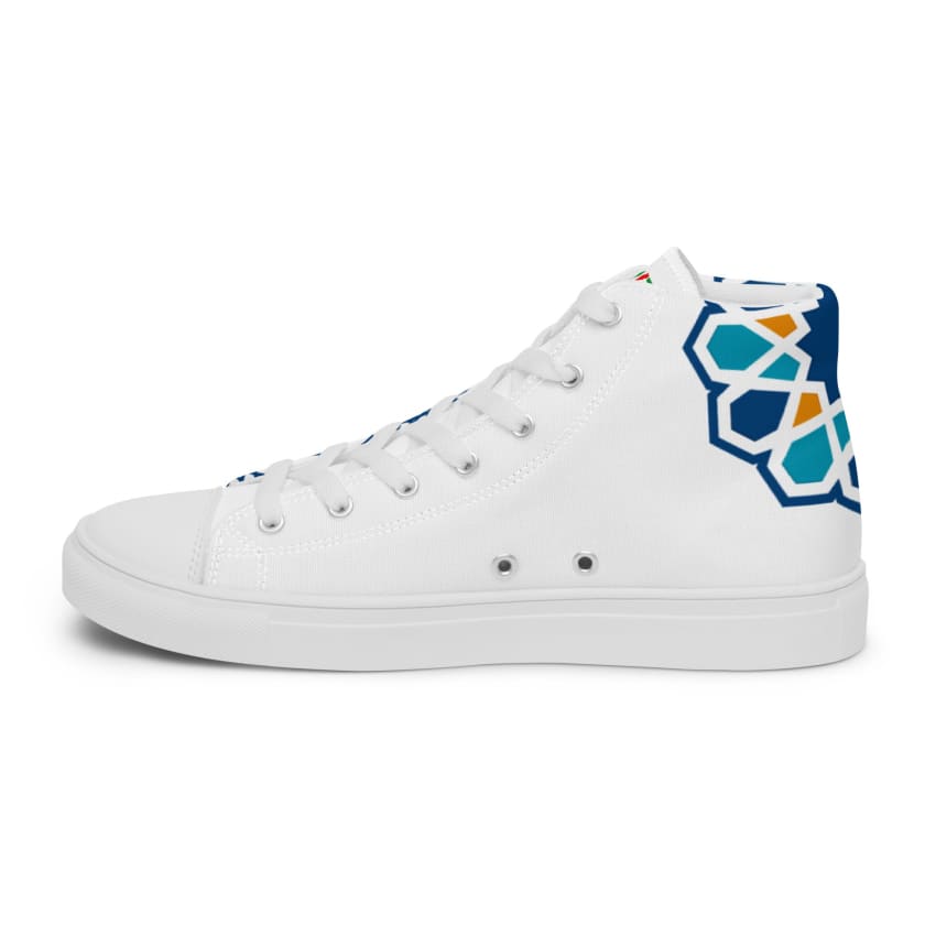 Chaussures Motif Zellige Marocain en toile haut de gamme