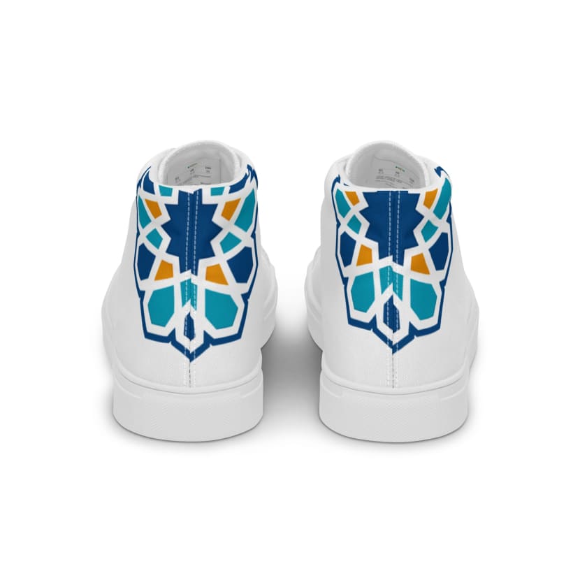 Chaussures Motif Zellige Marocain en toile haut de gamme