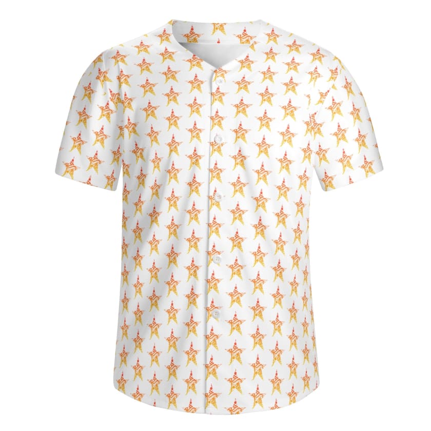 Chemise Baseball MOROCCO STAR blanc