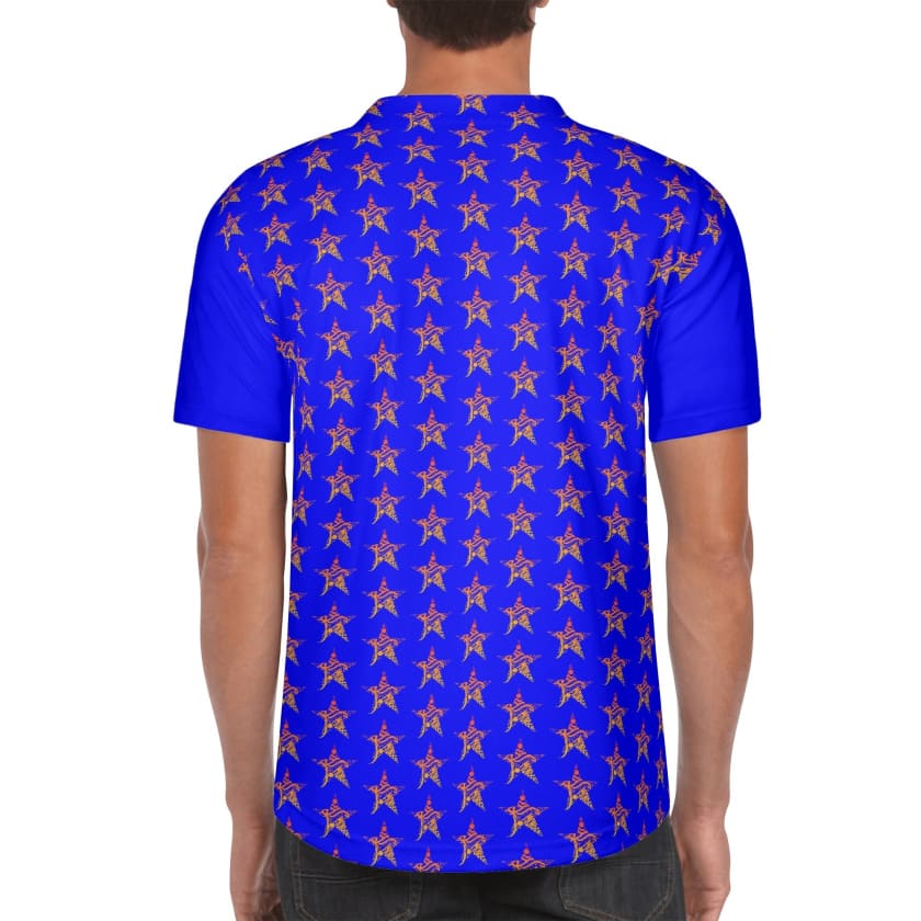 Chemise Baseball MOROCCO STAR bleu
