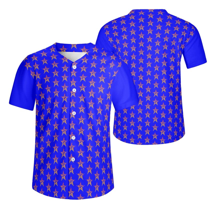 Chemise Baseball MOROCCO STAR bleu