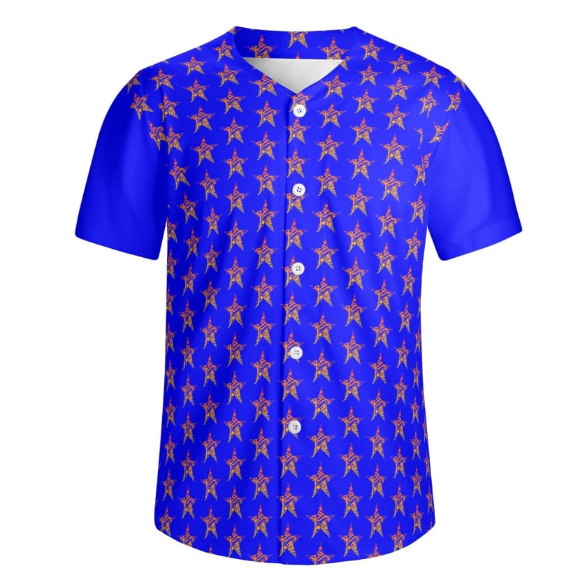 Chemise Baseball MOROCCO STAR bleu