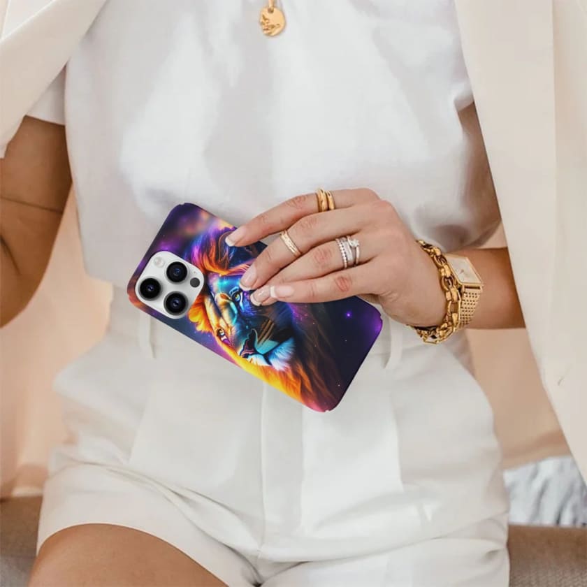 Coque iPhone 14 Pro Max Étui pour iPhone design Lion Atlas