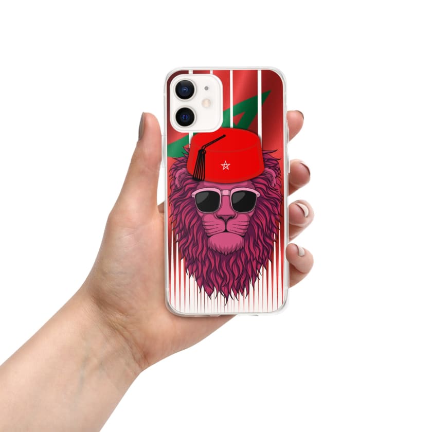 Coque pour iPhone Drapeau du Maroc et lion de l’Atlas
