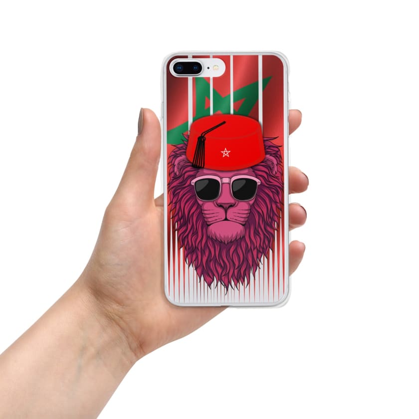 Coque pour iPhone Drapeau du Maroc et lion de l’Atlas