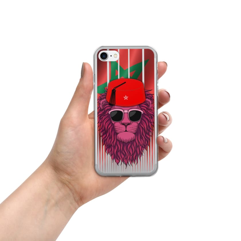 Coque pour iPhone Drapeau du Maroc et lion de l’Atlas