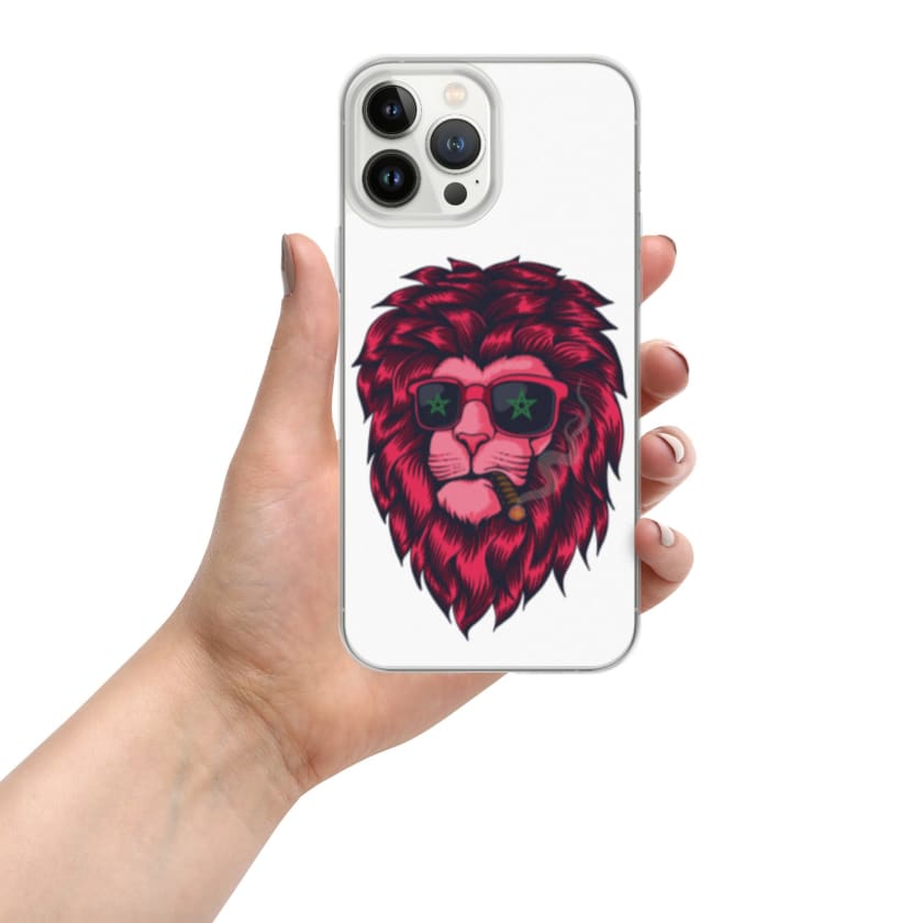 Coque pour iPhone Lion cool Maroc drapeau Marocain