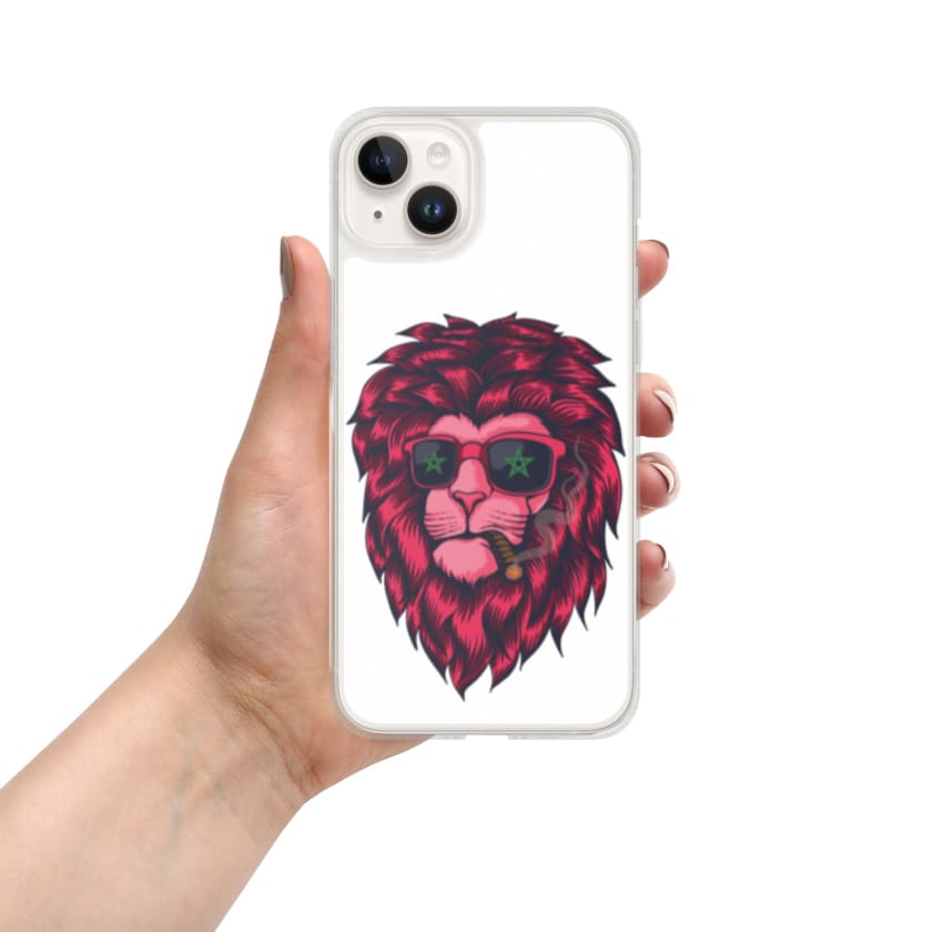 Coque pour iPhone Lion cool Maroc drapeau Marocain