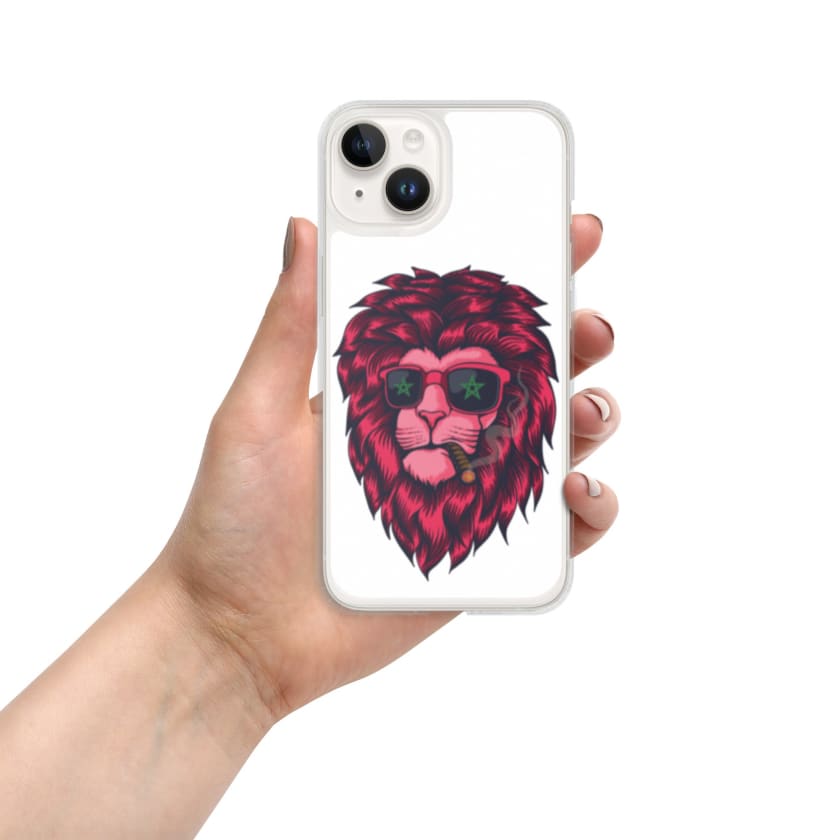 Coque pour iPhone Lion cool Maroc drapeau Marocain
