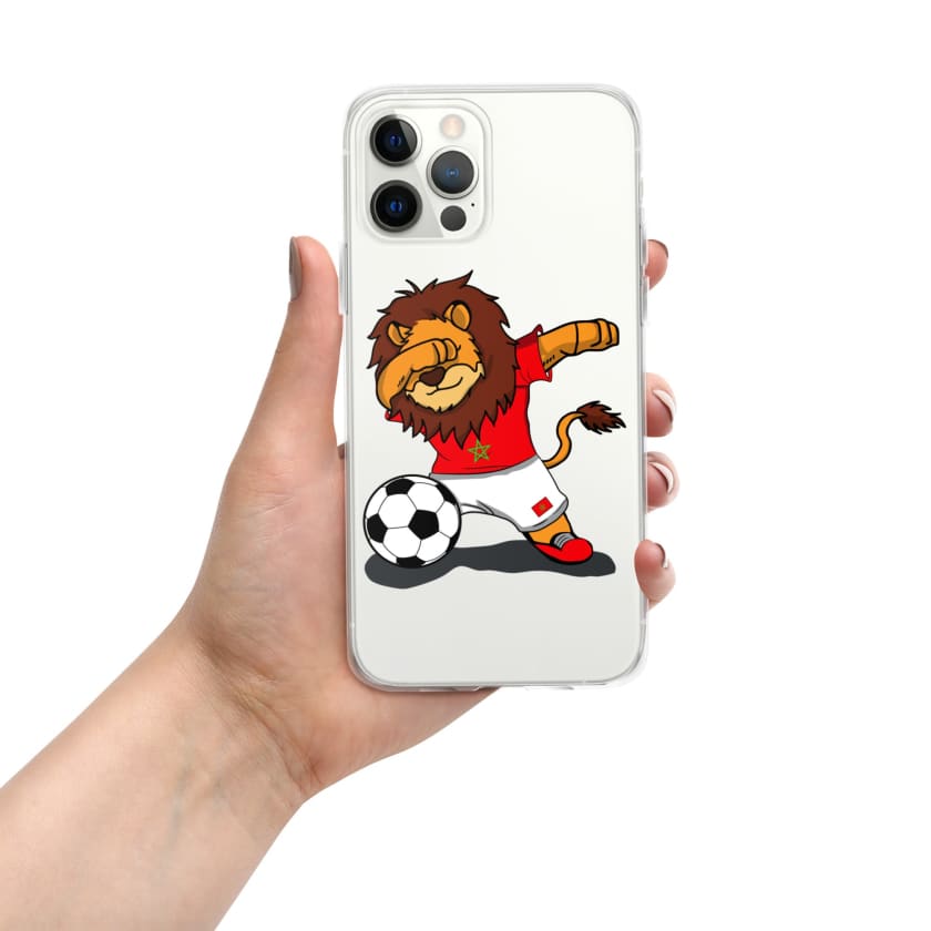 Coque pour iPhone Lion dab Maroc football Marocain