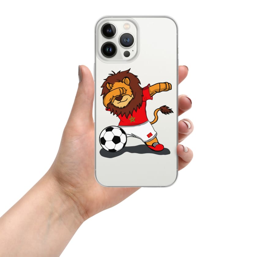 Coque pour iPhone Lion dab Maroc football Marocain