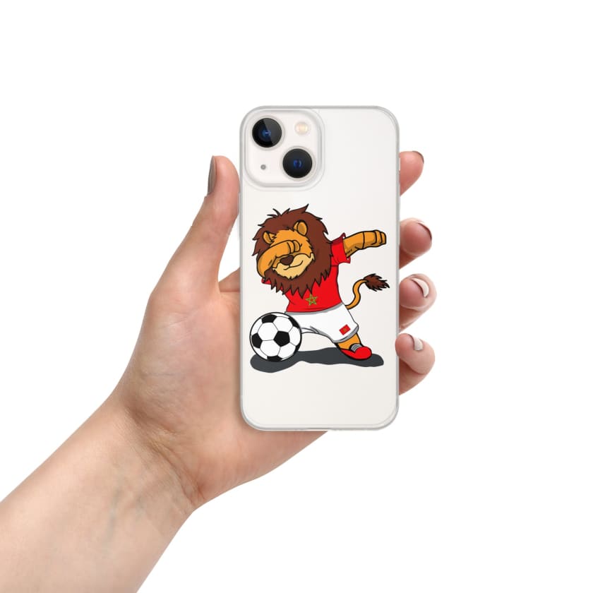Coque pour iPhone Lion dab Maroc football Marocain