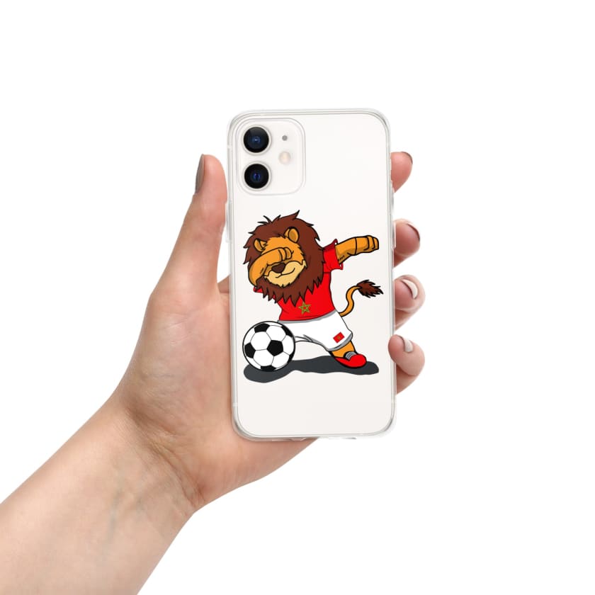 Coque pour iPhone Lion dab Maroc football Marocain