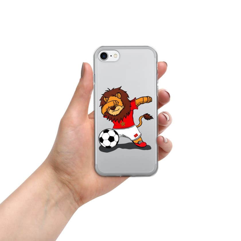 Coque pour iPhone Lion dab Maroc football Marocain