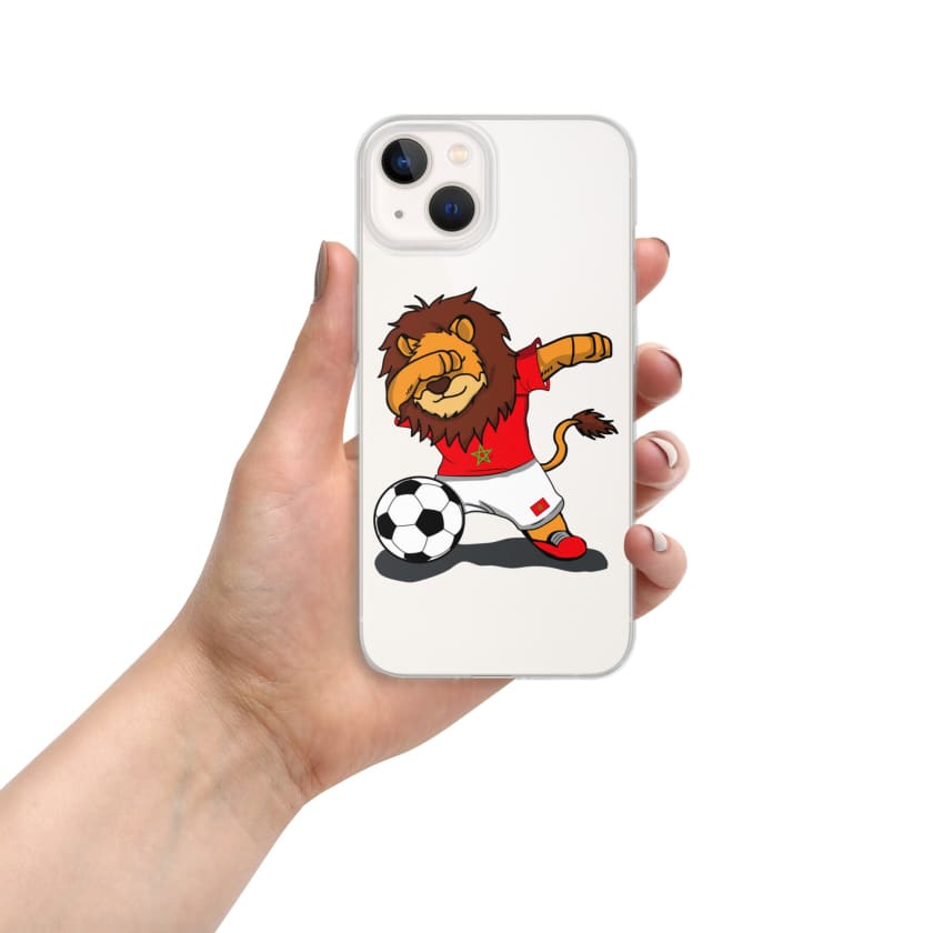 Coque pour iPhone Lion dab Maroc football Marocain