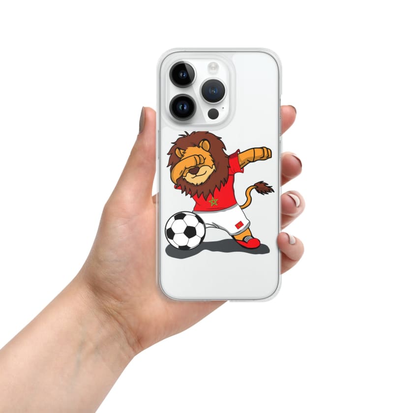 Coque pour iPhone Lion dab Maroc football Marocain