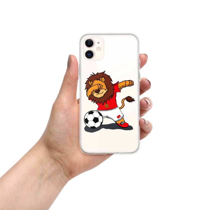 Coque pour iPhone Lion dab Maroc football Marocain