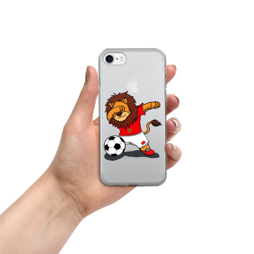 Coque pour iPhone Lion dab Maroc football Marocain