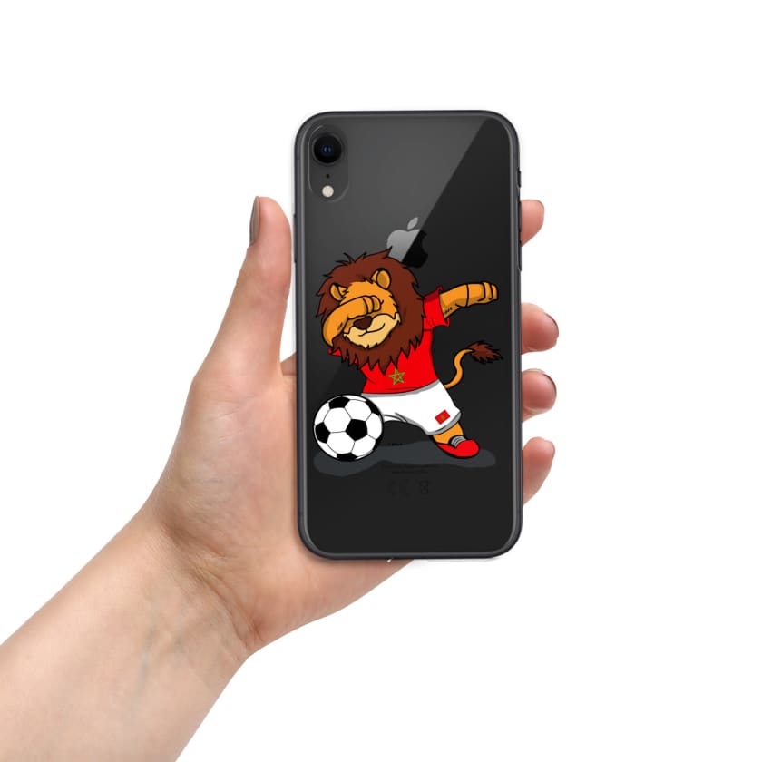 Coque pour iPhone Lion dab Maroc football Marocain