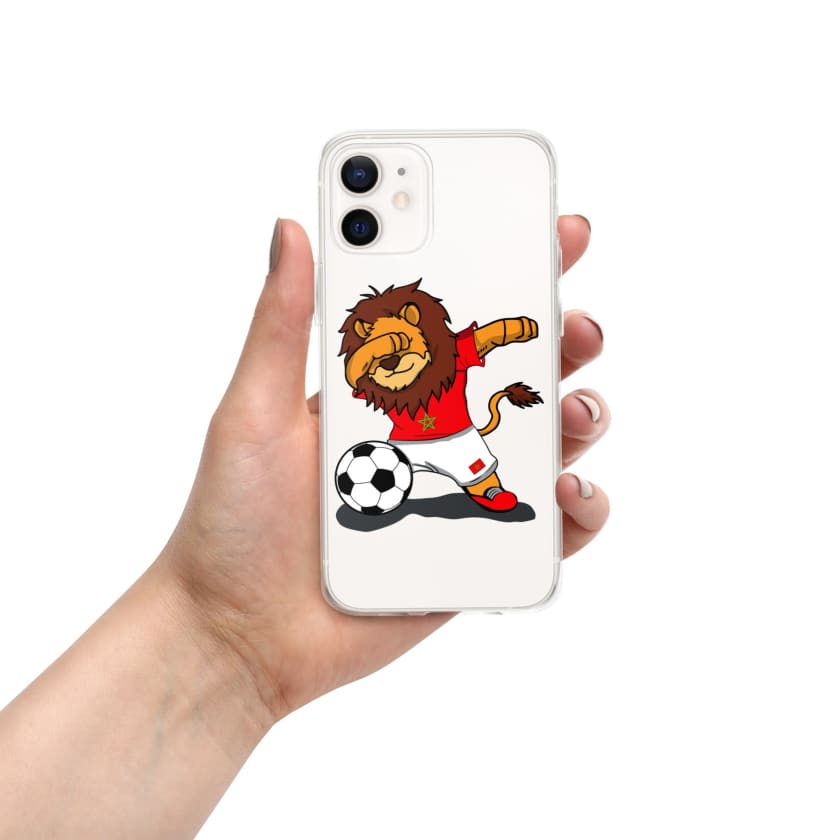 Coque pour iPhone Lion dab Maroc football Marocain