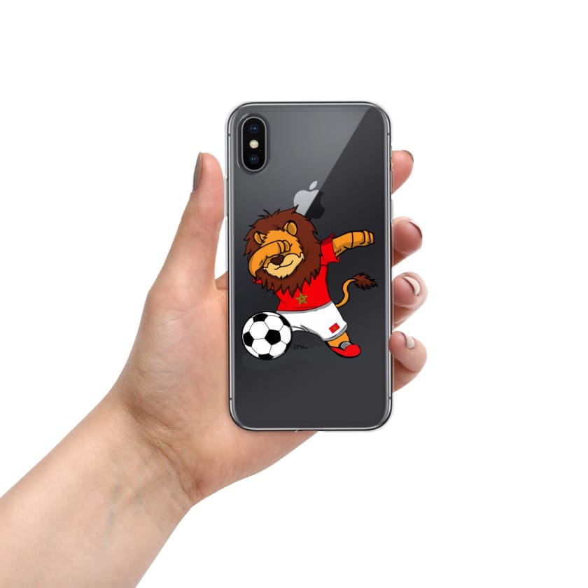 Coque pour iPhone Lion dab Maroc football Marocain