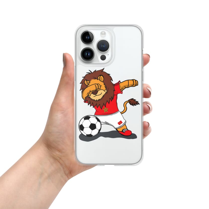 Coque pour iPhone Lion dab Maroc football Marocain