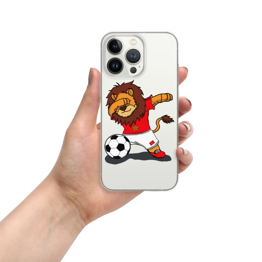 Coque pour iPhone Lion dab Maroc football Marocain