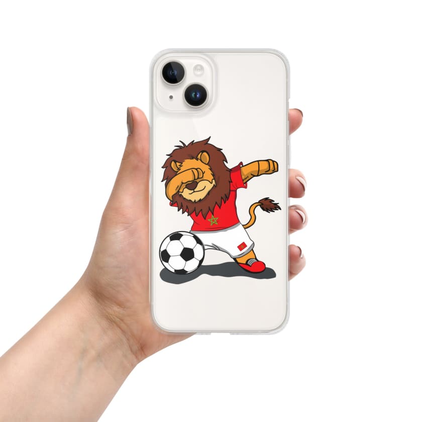 Coque pour iPhone Lion dab Maroc football Marocain