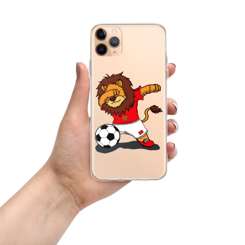 Coque pour iPhone Lion dab Maroc football Marocain