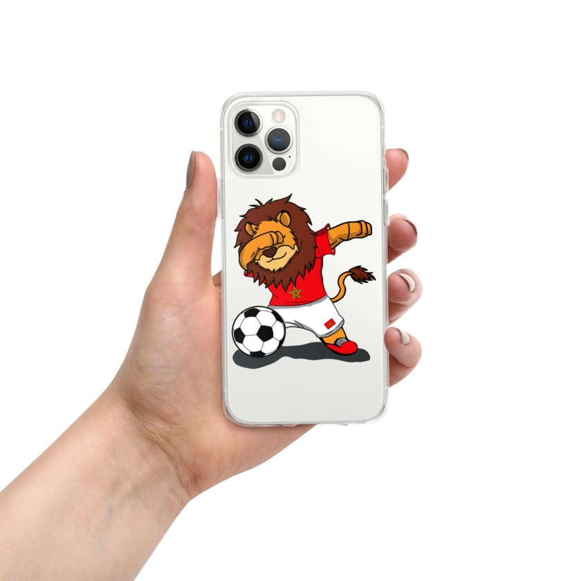 Coque pour iPhone Lion dab Maroc football Marocain