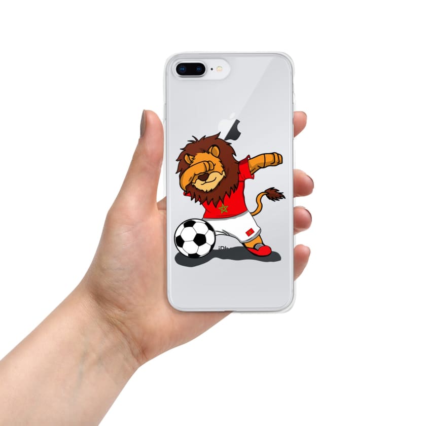 Coque pour iPhone Lion dab Maroc football Marocain