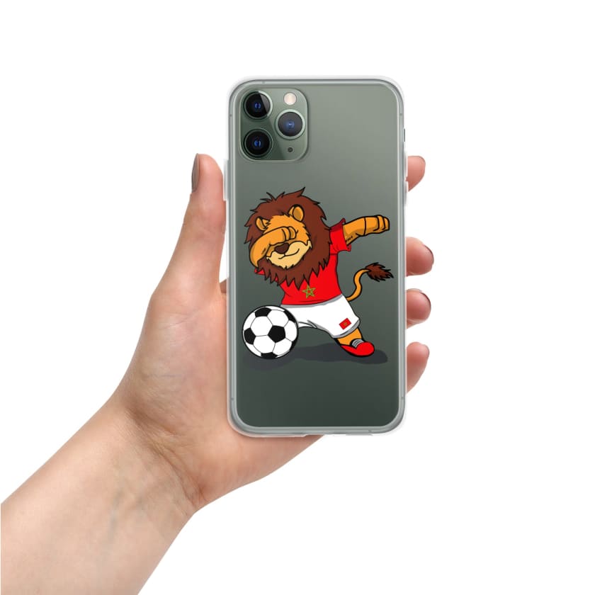 Coque pour iPhone Lion dab Maroc football Marocain