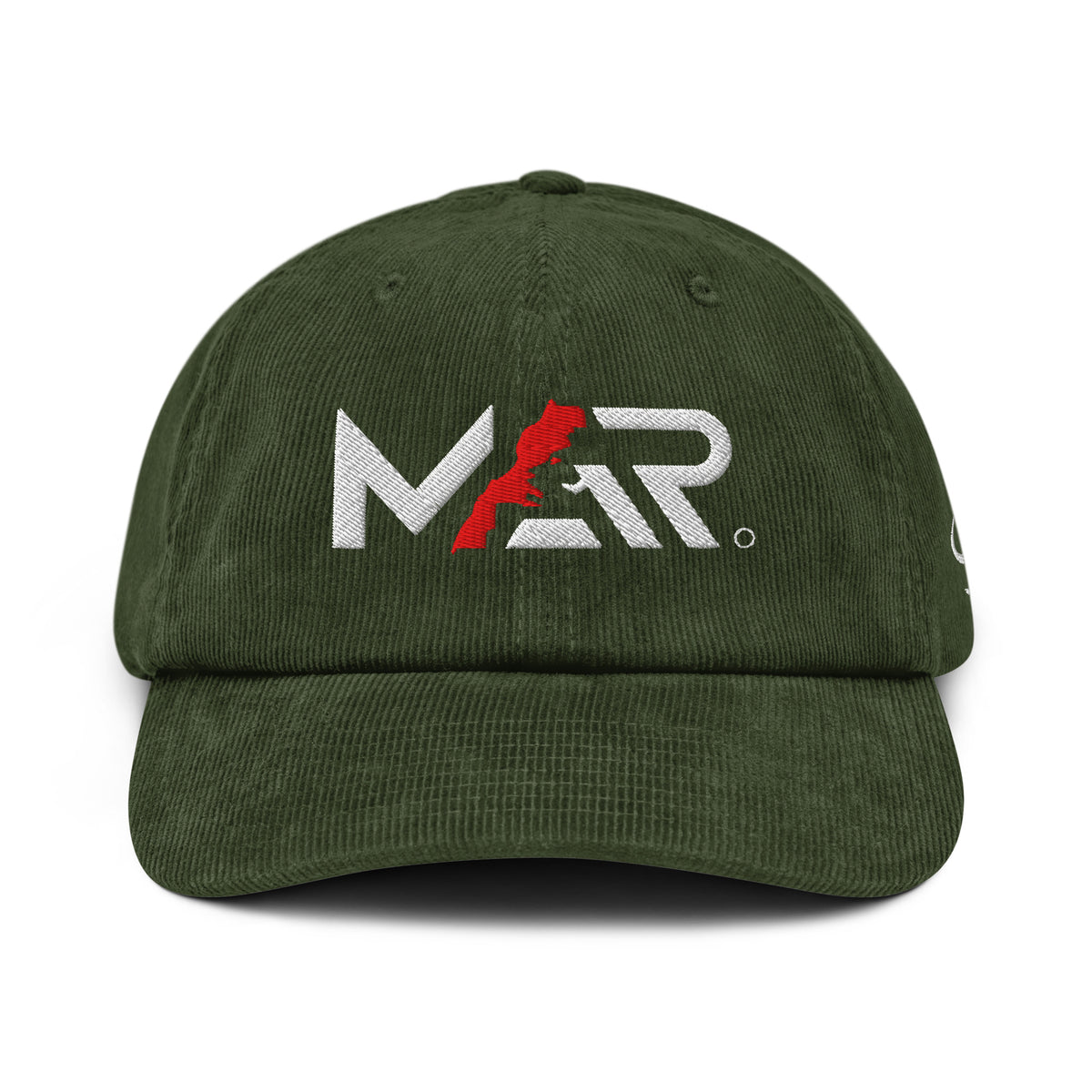 Casquette en velours MAR côtelé brodé unisexe