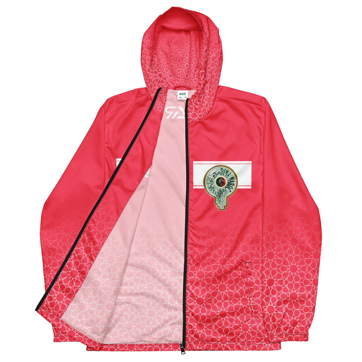 Coupe-vent rose Collection Mosaïque unisexe