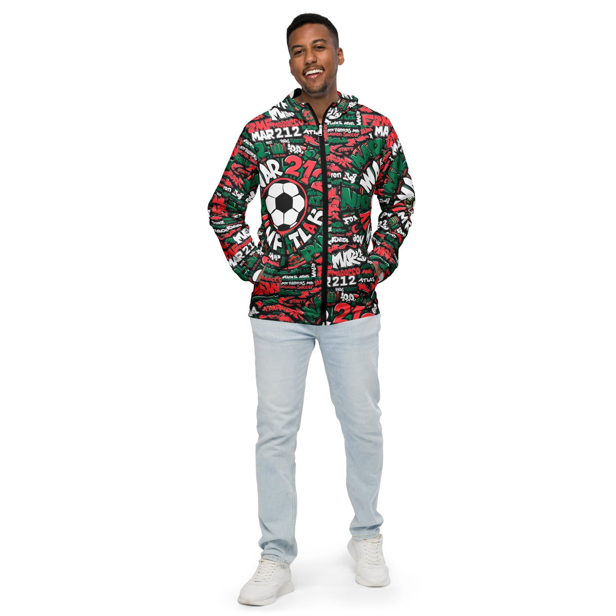 Coupe-vent supporter Marocain MARFOOT212