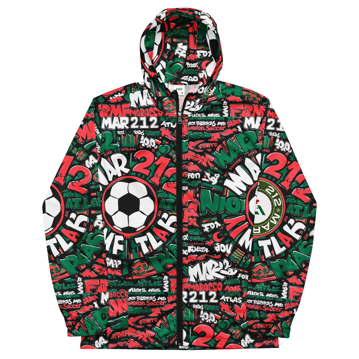 Coupe-vent supporter Marocain MARFOOT212