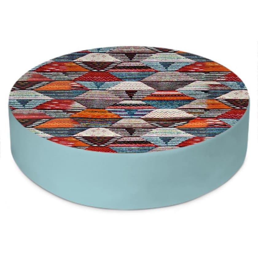Coussin de sol pouf marocain rond