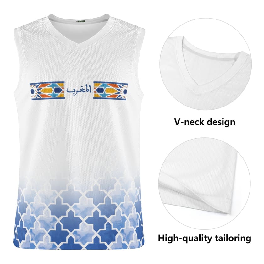 Débardeur Almaghrib Maillot de basket-ball Motif Zellige